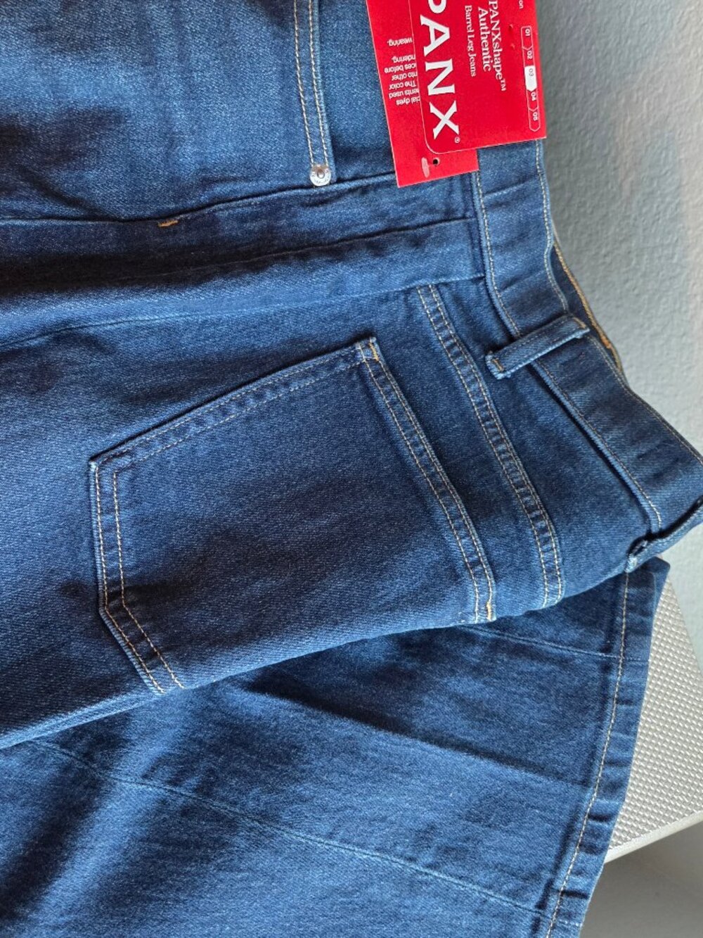 NWT SPANXshape Authentic 360 Barrel Leg Jeans - Adriatic Blue (Size S) - Picture 13 of 13